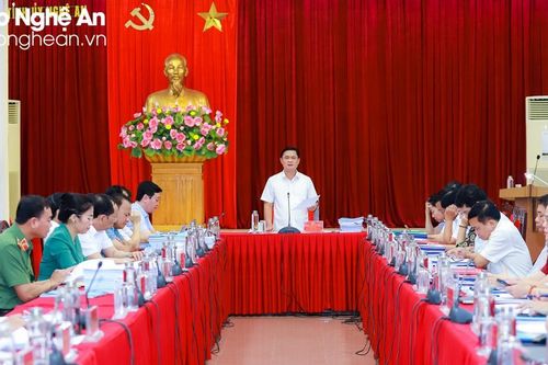 Ban Thường vụ Tỉnh ủy Nghệ An cho ý kiến về kinh tế - xã hội, đầu tư công, cải cách hành chính 6 tháng đầu năm 2023