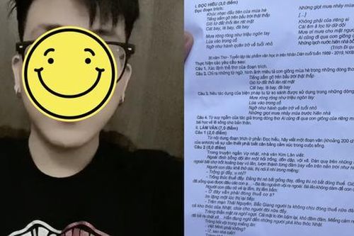Nam thanh niên nghi làm lộ đề Văn lên tiếng: Chỉ lấy ảnh trong tin nhắn, Công an đã liên hệ làm việc