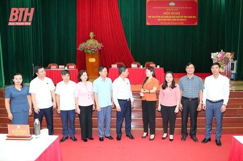 Đại biểu Quốc hội tiếp xúc cử tri huyện Như Xuân