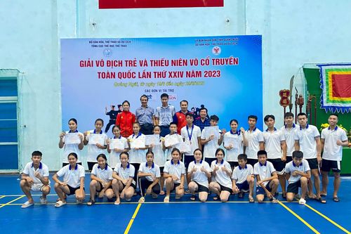 Giành 10 huy chương, võ cổ truyền Thanh Hóa ghi dấu ấn tại giải Vô địch trẻ và thiếu niên toàn quốc 2023