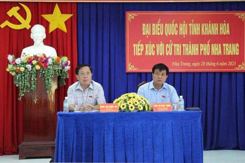 Đoàn Đại biểu Quốc hội tỉnh Khánh Hòa tiếp xúc cử tri TP. Nha Trang