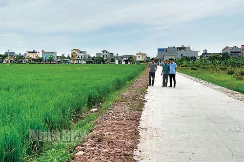 Kim Chính dựa vào sức dân để xây dựng nông thôn mới nâng cao