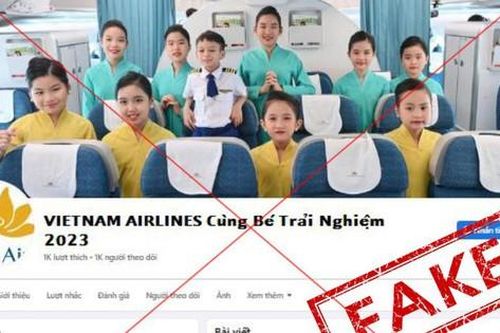 Giả mạo Vietnam Airlines mời trại hè hướng nghiệp hàng không