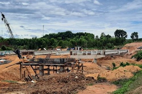 Cao tốc Vạn Ninh - Cam Lộ đoạn qua tỉnh Quảng Trị đang dần hình thành