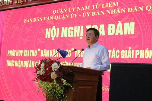 Nam Từ Liêm: 'Dân vận khéo' đẩy nhanh giải phòng mặt bằng các tuyến đường khung