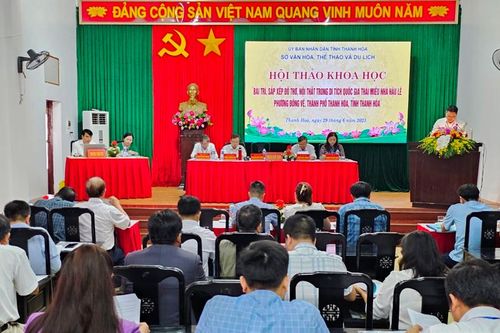 Khắc phục việc bài trí, sắp xếp đồ thờ, nội thất trong Thái miếu nhà Hậu Lê tại Thanh Hóa