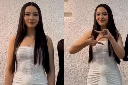 Á hậu Thủy Tiên bị soi dấu hiệu tăng cân sau một năm đăng quang