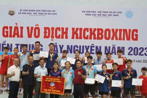Gia Lai giành giải nhất toàn đoàn Giải Vô địch Kickboxing miền Trung-Tây Nguyên