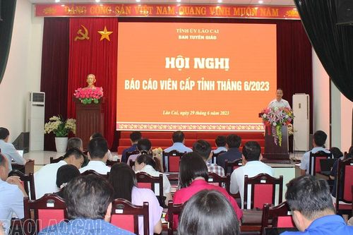 Hội nghị báo cáo viên cấp tỉnh tháng 6/2023