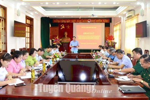 Đoàn công tác Trung ương Hội CCB Việt Nam làm việc với Hội CCB tỉnh