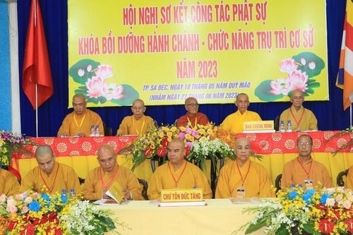 Đồng Tháp: Ban Trị sự GHPGVN tỉnh tổ chức khóa bồi dưỡng hành chánh - chức năng trụ trì cơ sở