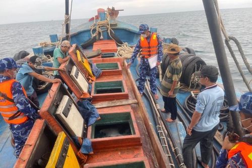 Bắt giữ tàu cá vận chuyển khoảng 60.000 lít dầu D.O không rõ nguồn gốc