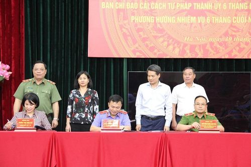 Công an Hà Nội ký kết Quy chế phối hợp giữa các ngành Nội chính