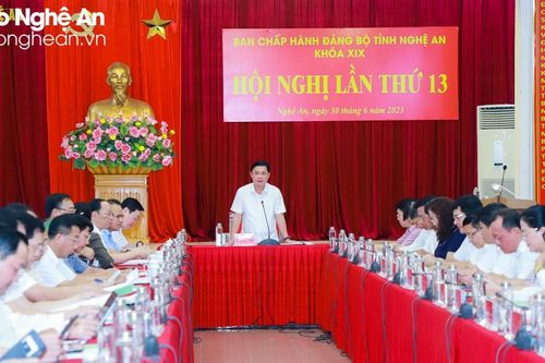 Hội nghị lần thứ 13, Ban Chấp hành Đảng bộ tỉnh Nghệ An khóa XIX