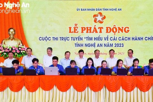 Danh sách tập thể, cá nhân đạt giải cuộc thi trực tuyến 'Tìm hiểu về Cải cách hành chính tỉnh Nghệ An' năm 2023
