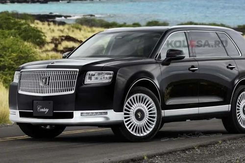 Ảnh phác họa thiết kế Toyota Century SUV 2024