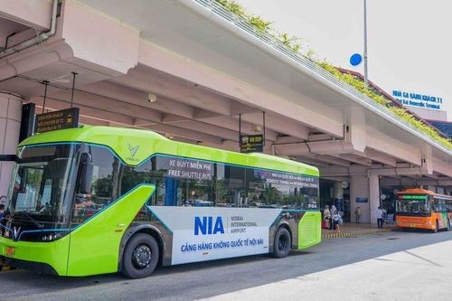 Sân bay Nội Bài mở xe buýt điện giữa hai nhà ga nội địa và quốc tế