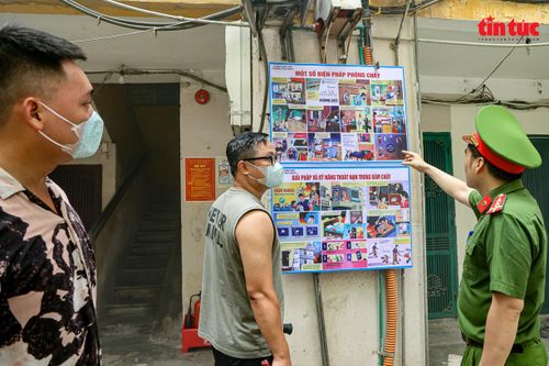 Lần đầu tiên khu tập thể cũ ở Hà Nội có PCCC chuyên nghiệp