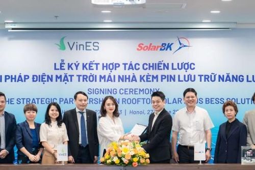 Vines và SolarBK hợp tác thúc đẩy sử dụng giải pháp điện mặt trời mái nhà kèm pin lưu trữ