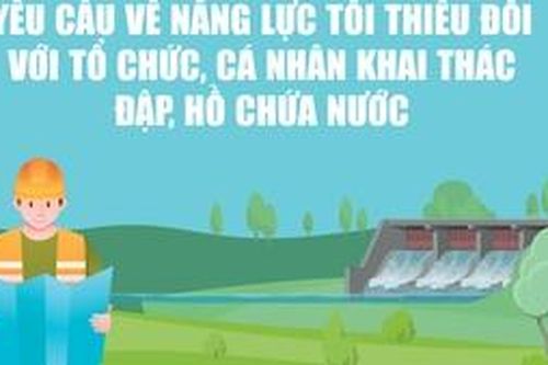 Yêu cầu về năng lực tối thiểu của tổ chức, cá nhân khai thác đập, hồ chứa nước