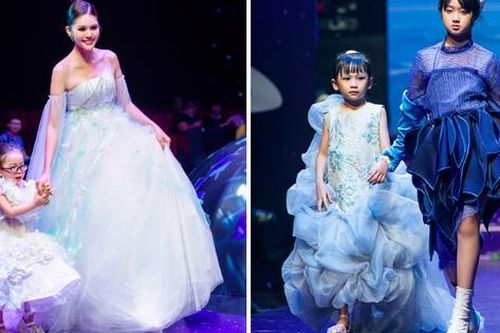 Hoa hậu Kim Nguyên và các học trò nhí tự tin sải bước sàn catwalk
