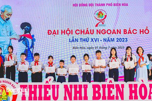 TP.Biên Hòa: 184 đội viên đạt danh hiệu Cháu ngoan Bác Hồ