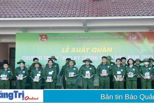 62 thanh thiếu niên tham gia Chương trình 'Học kỳ trong quân đội' năm 2023
