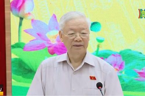 Tổng Bí thư Nguyễn Phú Trọng tiếp xúc cử tri Hà Nội
