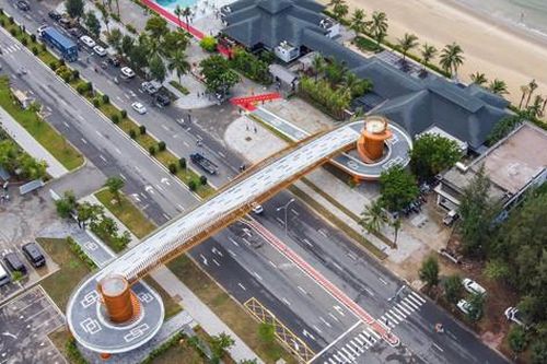 Đà Nẵng: Khánh thành cầu vượt đi bộ Việt Nam - Nhật Bản