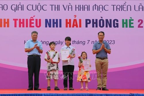 Hải Phòng: Trao giải và khai mạc Triển lãm tranh thiếu nhi hè 2023