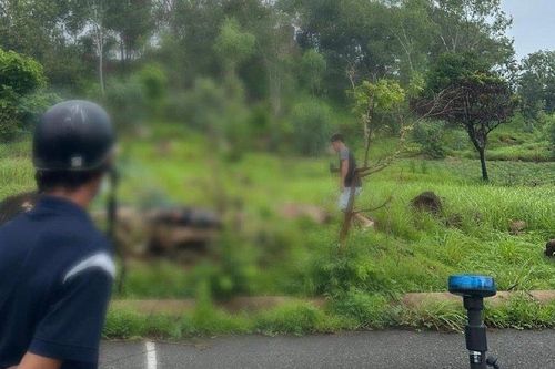 Bà Rịa-Vũng Tàu: Điều tra vụ thi thể người đàn ông chết cháy bên đường