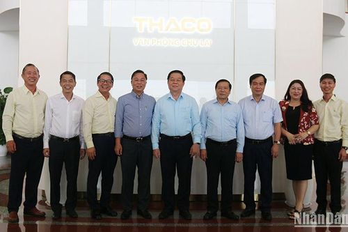 Đoàn công tác Ban Tuyên giáo Trung ương tham quan Khu công nghiệp Thaco Chu Lai