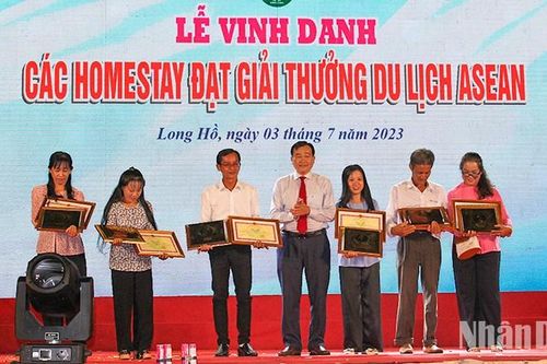 Vĩnh Long vinh danh các Homestay đạt giải thưởng ASEAN
