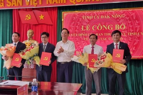 Điều động, bổ nhiệm nhiều cán bộ lãnh đạo cấp sở, ngành tại Đắk Nông