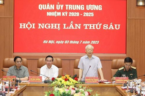 Tổng Bí thư chủ trì Hội nghị Quân ủy Trung ương lần thứ sáu