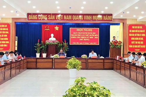 TP. Châu Đốc quyết tâm thực hiện thắng lợi nhiệm vụ chính trị năm 2023