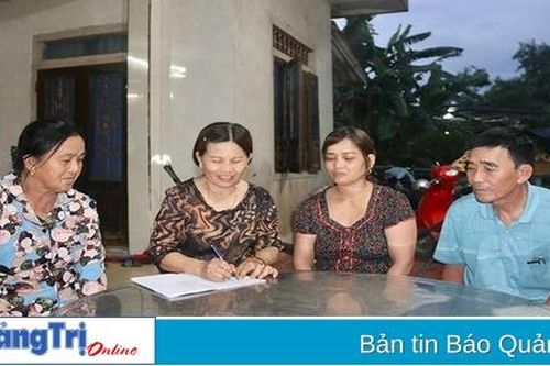UBND huyện Triệu Phong chỉ đạo UBND xã Triệu Thành đề xuất phương án chuyển đổi sinh kế cho các hộ kinh doanh cát, sỏi ở thôn Tân Đức