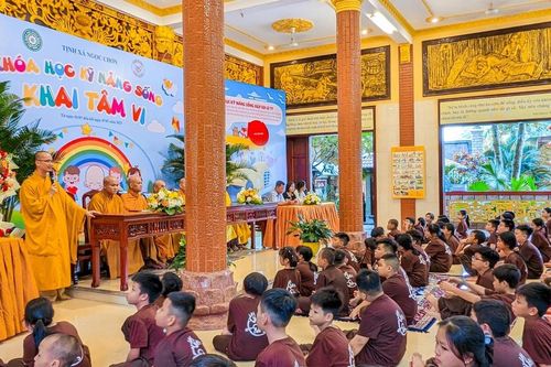 Bình Phước: Tịnh xá Ngọc Chơn tổ chức khóa tu mùa hè 'Học kỹ năng sống - khai tâm VI'