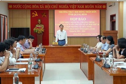 Tỉnh Quảng Bình tổ chức Kỳ họp HĐND giữa năm từ ngày 12 - 14/7