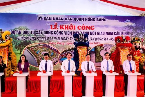 Hải Phòng xây dựng công viên cây xanh rộng 2,2ha tại nút giao thông Nam cầu Bính