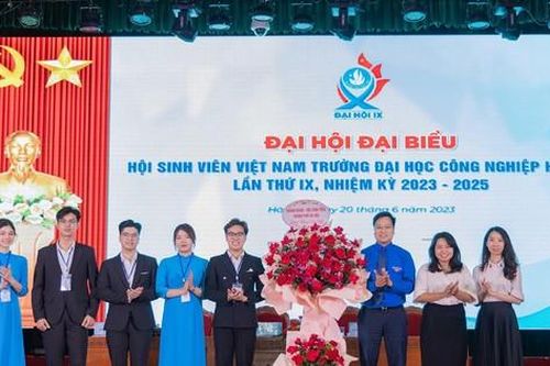 Anh Ngô Lê Xuân Đức làm Chủ tịch Hội Sinh viên trường ĐH Công nghiệp Hà Nội