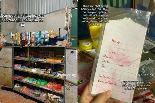 Dọn dẹp tủ tạp hóa của bà, cô gái tìm được cả tuổi thơ