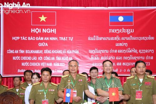 Tăng cường hợp tác bảo đảm an ninh trật tự giữa Công an tỉnh Nghệ An với Công an 3 tỉnh nước bạn Lào