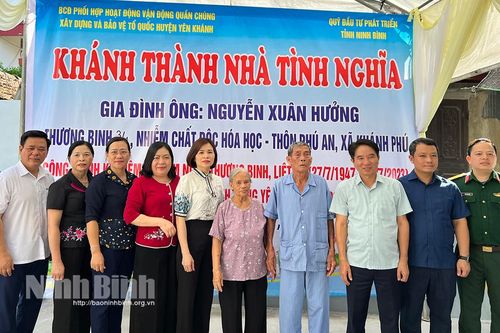 Khánh thành Nhà tình nghĩa tại xã Khánh Phú