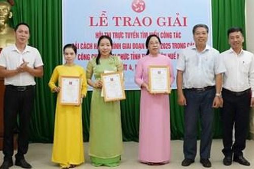 Trao giải tuần cuối hội thi cải cách hành chính