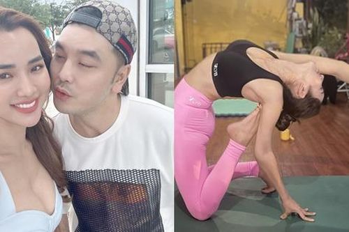 Sắc vóc sau 3 lần sinh nở của vợ Ưng Hoàng Phúc: Eo phẳng lỳ nhờ mật ong và 'nghiện' yoga