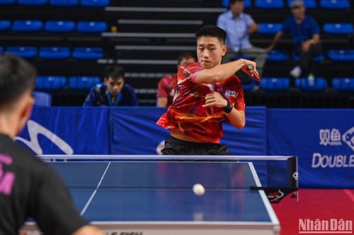 Các đội phô diễn sức mạnh ở nội dung đồng đội nam, nữ