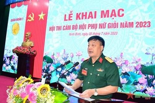 Quân đoàn 1: Khai mạc Hội thi cán bộ Hội phụ nữ giỏi năm 2023