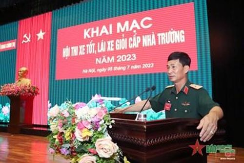 Trường Sĩ quan Chính trị: Khai mạc Hội thi xe tốt, lái xe giỏi
