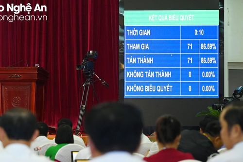 HĐND tỉnh Nghệ An quyết nghị cho 1 đại biểu thôi làm nhiệm vụ